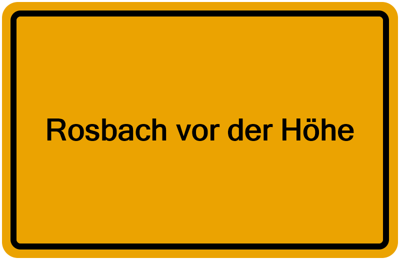 Handelsregister Rosbach vor der Höhe